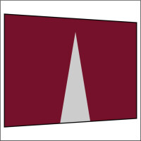 300 cm Seitenwand mit Mittelreißverschluss bordeaux...
