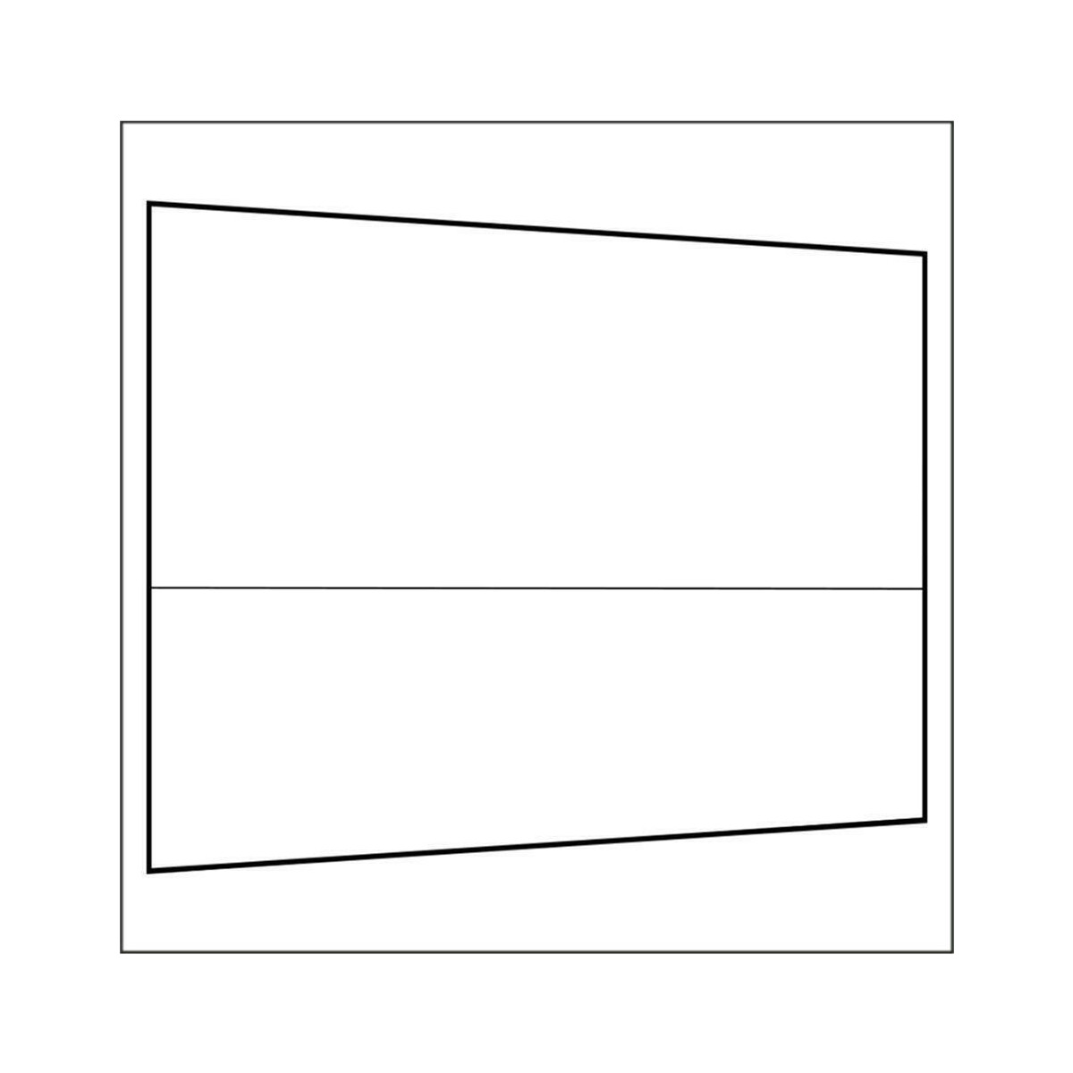 300 cm Seitenwand halbhoch 95 cm incl. Stange weiß