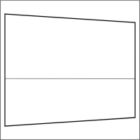 300 cm Seitenwand halbhoch 95 cm incl. Stange weiß