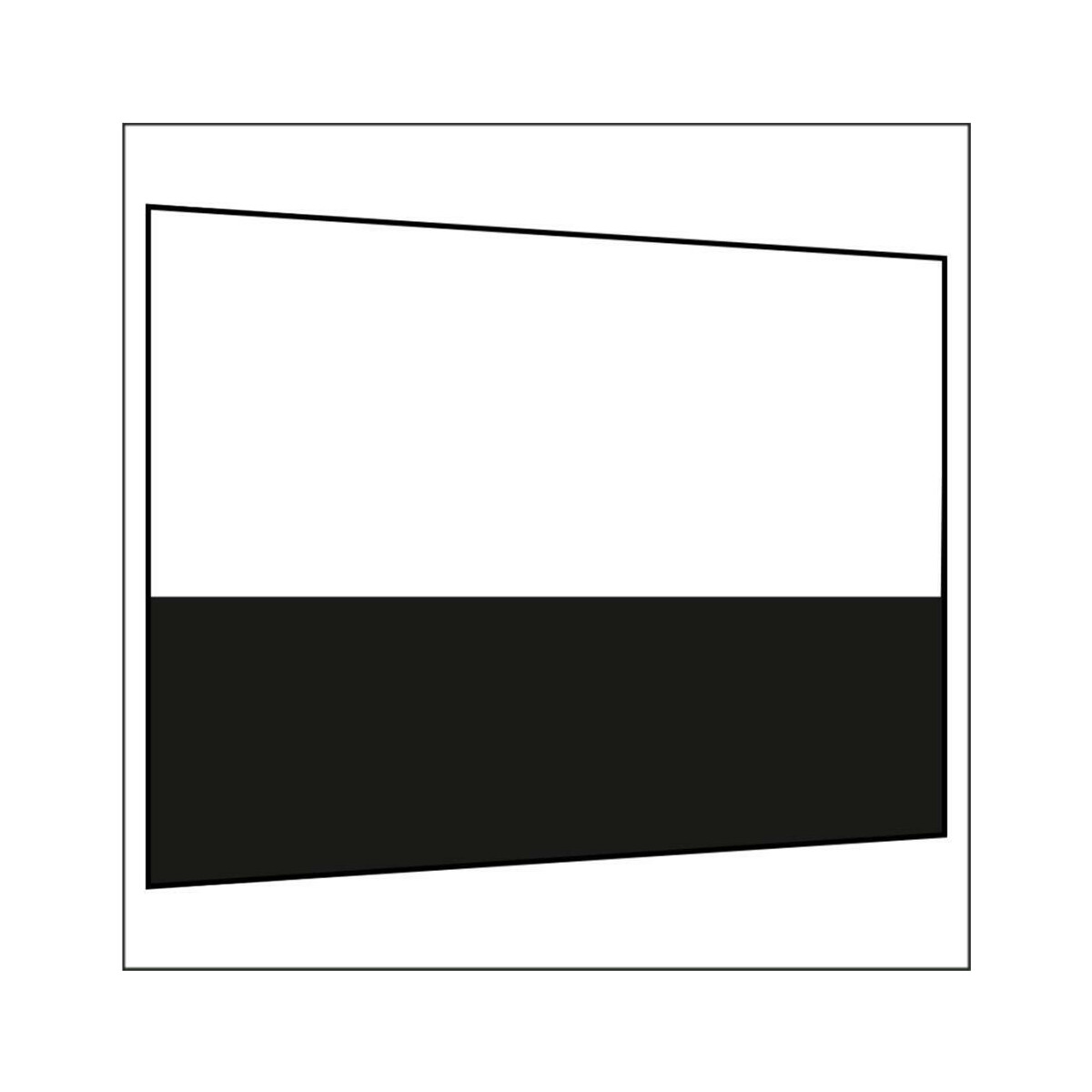 300 cm Seitenwand halbhoch 95 cm incl. Stange schwarz