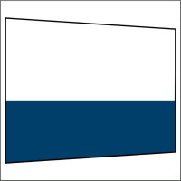 300 cm Seitenwand halbhoch 95 cm incl. Stange marineblau PMS 540 C
