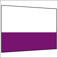 300 cm Seitenwand halbhoch 95 cm incl. Stange lila PMS 255 C