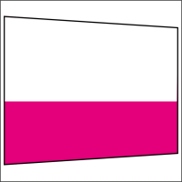 300 cm Seitenwand halbhoch 95 cm incl. Stange pink PMS...