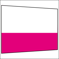 300 cm Seitenwand halbhoch 95 cm incl. Stange pink PMS 7424 C