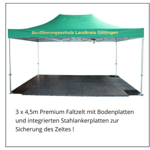 Kunststoffboden EVENT 50 schwarz (1 qm = 4 Platten)