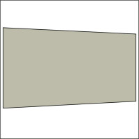 450 cm Seitenwand ohne Fenster hellgrau PMS 3 C