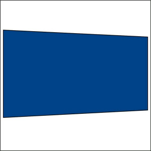 450 cm Seitenwand ohne Fenster königsblau PMS 7685 C