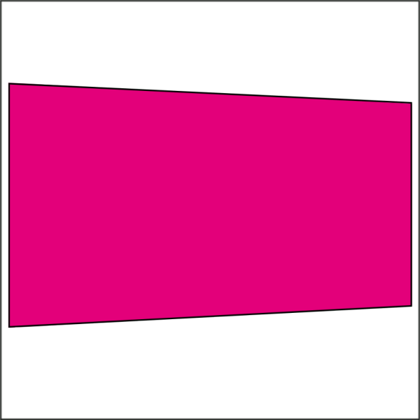 450 cm Seitenwand ohne Fenster pink PMS 7424 C