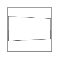 450 cm Seitenwand halb hoch 95 cm incl. Stange weiß