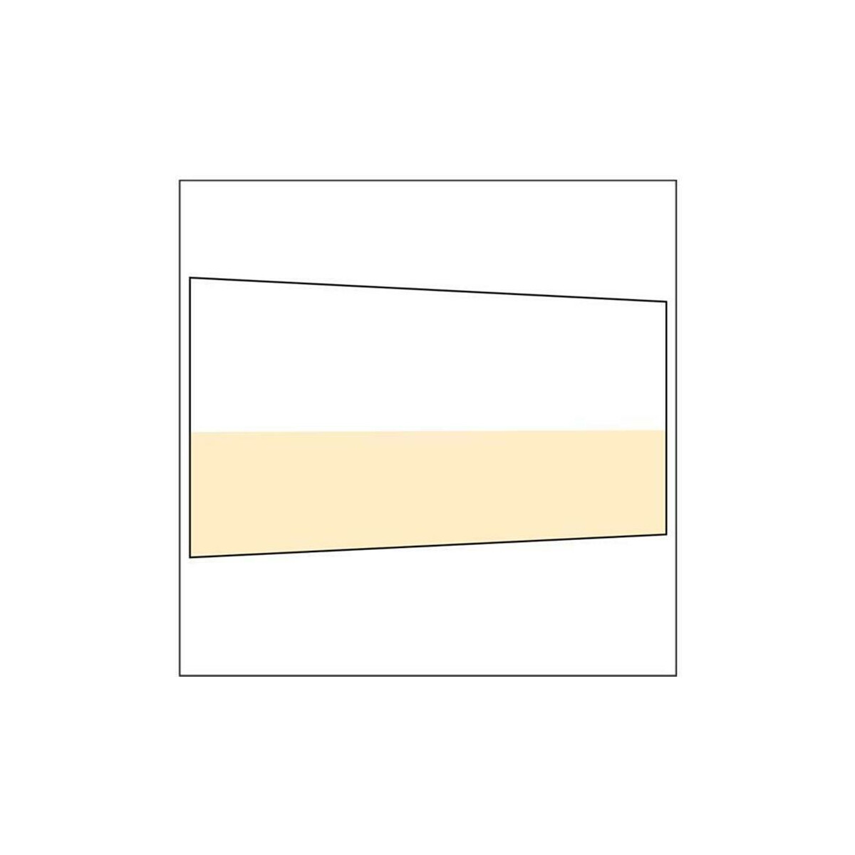 450 cm Seitenwand halb hoch 95 cm incl. Stange sand PMS...