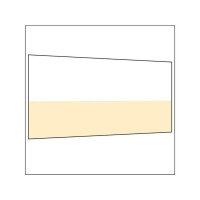 450 cm Seitenwand halb hoch 95 cm incl. Stange sand PMS 7501 C
