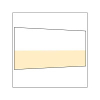 450 cm Seitenwand halb hoch 95 cm incl. Stange sand PMS 7501 C