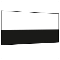 450 cm Seitenwand halb hoch 95 cm incl. Stange schwarz