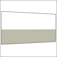 450 cm Seitenwand halb hoch 95 cm incl.  gallery