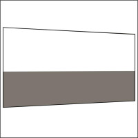450 cm Seitenwand halb hoch 95 cm incl. Stange dunkelgrau PMS 9 C