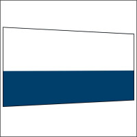 450 cm Seitenwand halb hoch 95 cm incl. Stange marineblau PMS 540 C