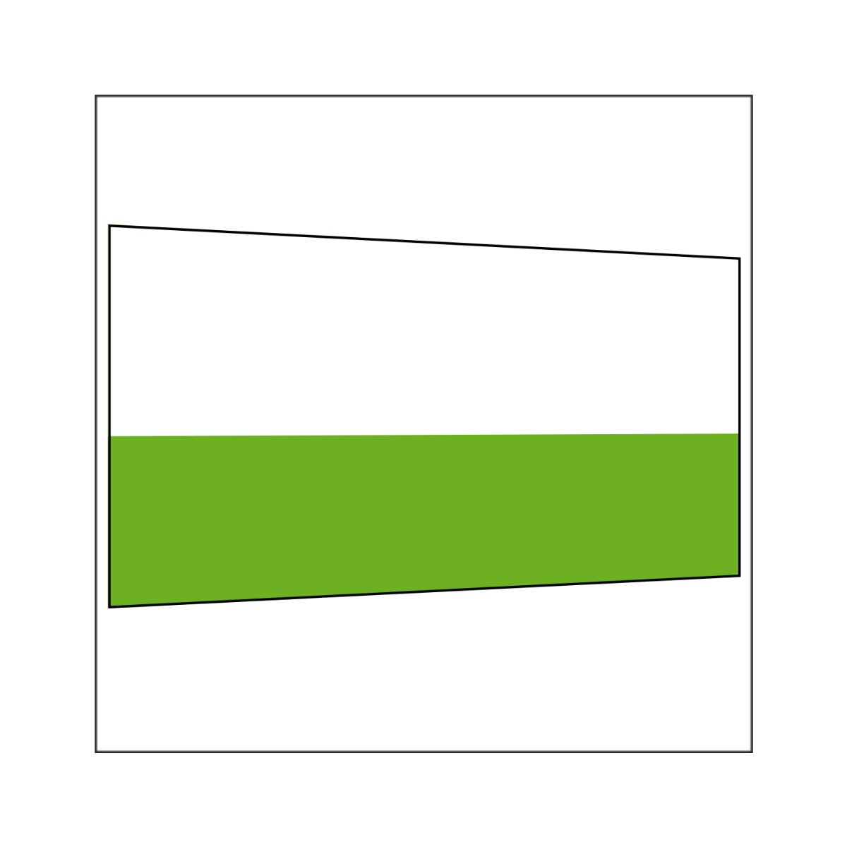 450 cm Seitenwand halb hoch 95 cm incl. Stange...