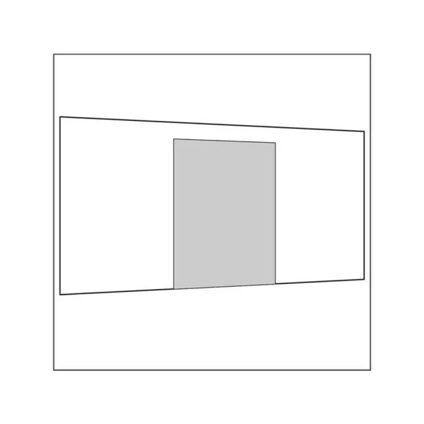 450 cm Seitenwand mit Türe (mittig) gallery