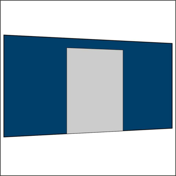 450 cm Seitenwand mit Türe (mittig) marineblau PMS 540 C