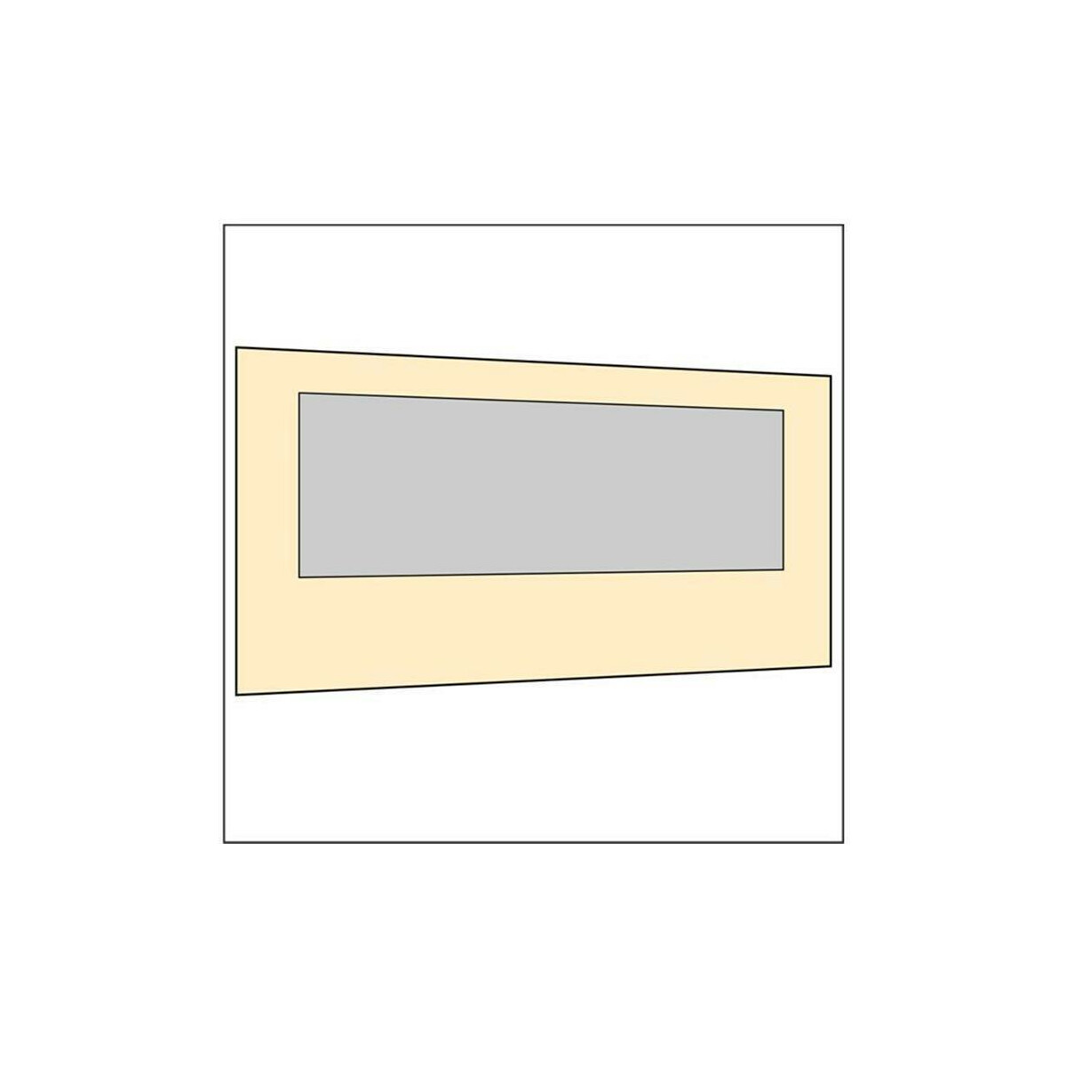 450 cm Seitenwand mit Großfenster sand PMS 7501 C