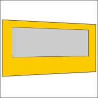 450 cm Seitenwand mit Großfenster gelb PMS 116 C