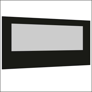 450 cm Seitenwand mit Großfenster schwarz
