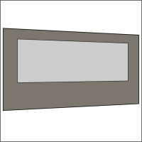 450 cm Seitenwand mit Großfenster dunkelgrau PMS 9 C