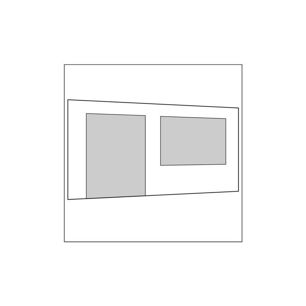 450 cm Seitenwand mit Türe (links) +...