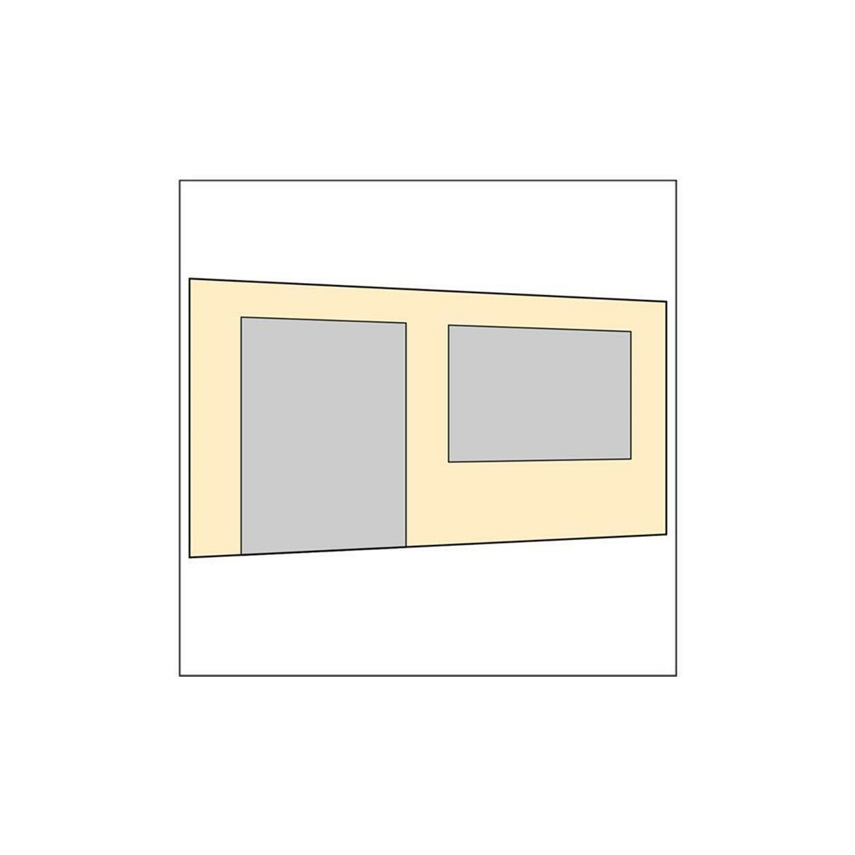 450 cm Seitenwand mit Türe (links) +...