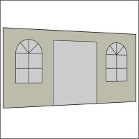 450 cm Seitenwand mit Türe (mittig) gallery