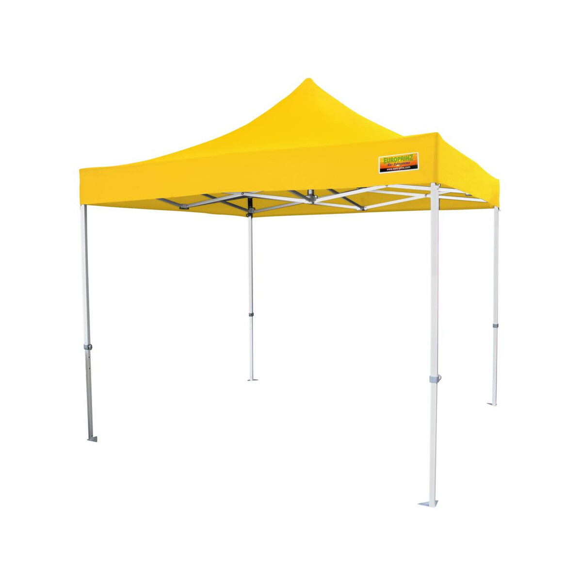 Faltzelt-PROFI-Premium 300 x 300 cm gelb PMS 116 C