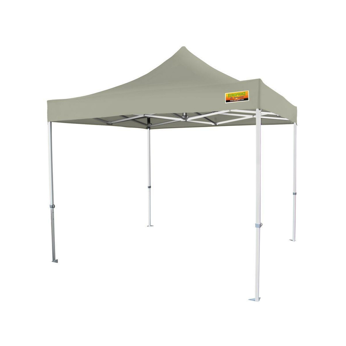Faltzelt-PROFI-Premium 300 x 300 cm hellgrau PMS 3 C
