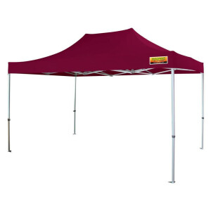 Faltzelt-PROFI-Premium 300 x 450 cm bordeaux PMS 1955 C