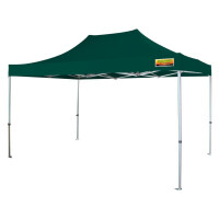 Faltzelt-PROFI-Premium 300 x 450 cm dunkelgrün PMS 3305 C