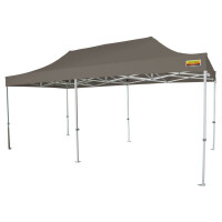 Faltzelt-PROFI-Premium 300 x 600 cm dunkelgrau PMS 9 C