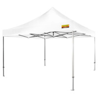 Faltzelt-PROFI-Premium-Plus 400 x 400 cm weiß