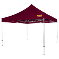 Faltzelt-PROFI-Premium-Plus 400 x 400 cm bordeaux PMS 1955 C