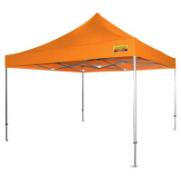 Faltzelt-PROFI-Premium-Plus 400 x 400 cm orange PMS 716 C