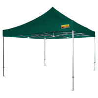 Faltzelt-PROFI-Premium-Plus 400 x 400 cm dunkelgrün PMS 3305 C
