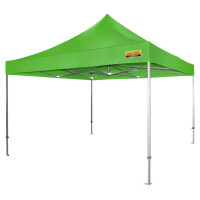 Faltzelt-PROFI-Premium-Plus 400 x 400 cm apfelgrün PMS 362 C