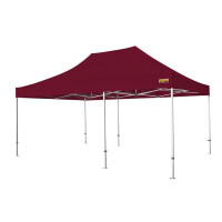 Faltzelt-PROFI-Premium-Plus 400 x 600 cm bordeaux PMS 1955 C