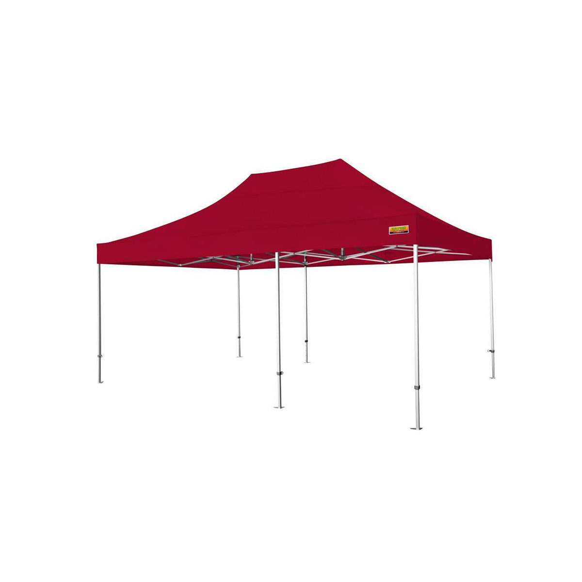 Faltzelt-PROFI-Premium-Plus 400 x 600 cm rot PMS 207 C