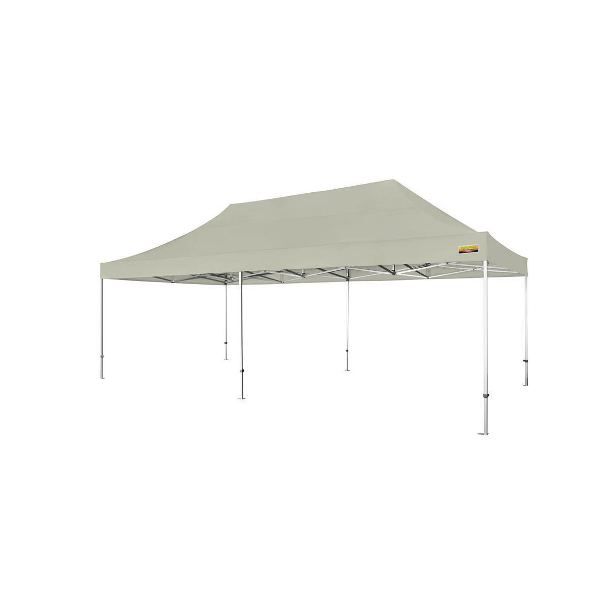 Faltzelt-PROFI-Premium-Plus 400 x 800 cm hellgrau PMS 3 C