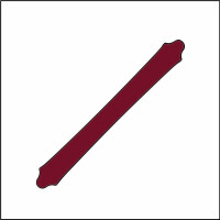Dachrinne 300 cm bordeaux PMS 1955 C gallery