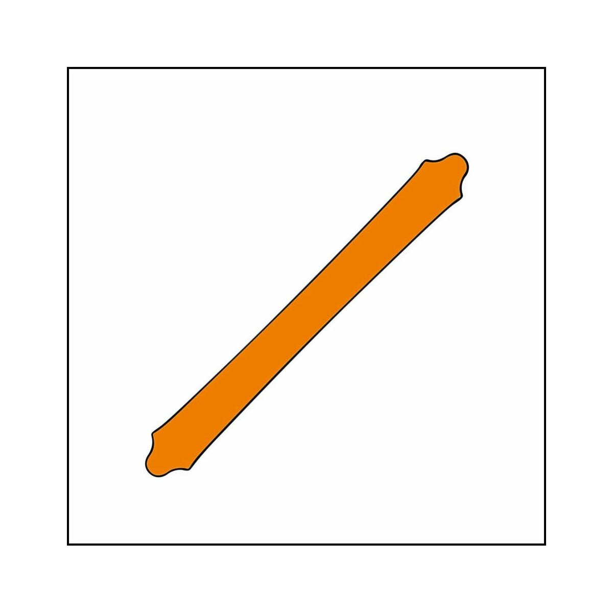 Dachrinne 300 cm orange PMS 716 C