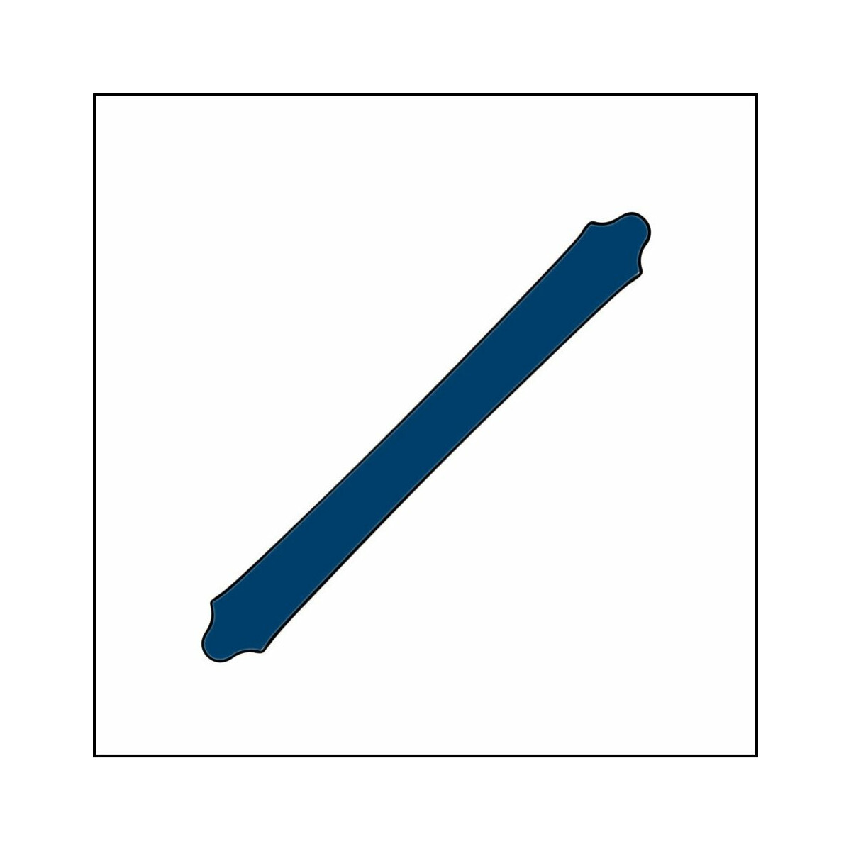 Dachrinne 300 cm marineblau PMS 540 C