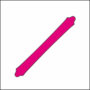 Dachrinne 300 cm pink PMS 7424 C
