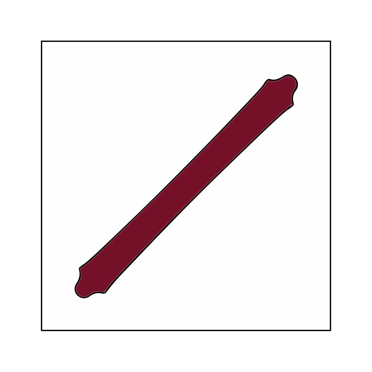 Dachrinne 450 cm bordeaux PMS 1955 C