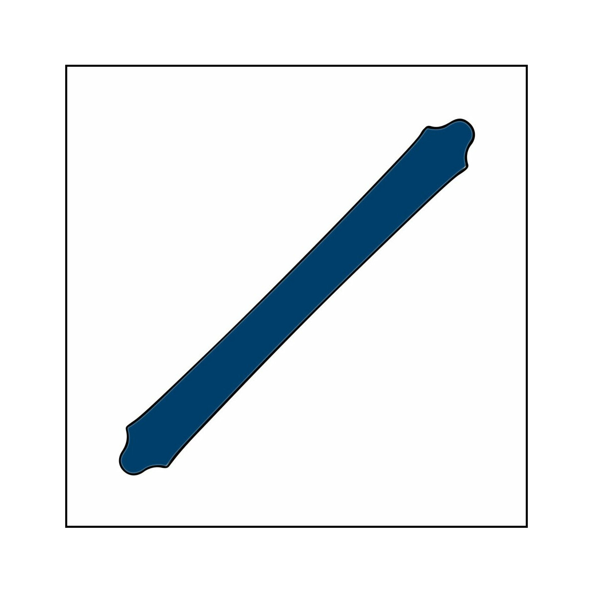 Dachrinne 450 cm marineblau PMS 540 C