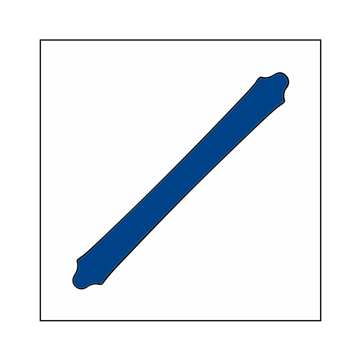 Dachrinne 450 cm königsblau PMS 7685 C